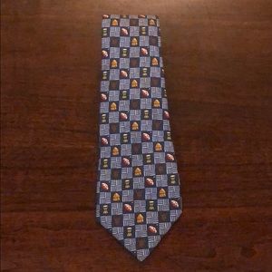 Blue Hermès Neck Tie